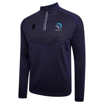 Clitheroe & Blackburn Northern HC Dual Performance 1/4 Zip Top - Navy