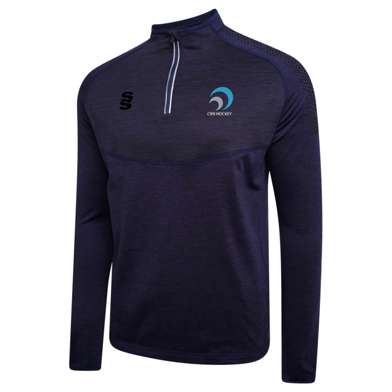 Clitheroe & Blackburn Northern HC Dual Performance 1/4 Zip Top - Navy